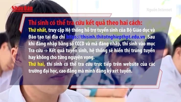 [Video] Cách tra cứu điểm chuẩn đại học năm 2025