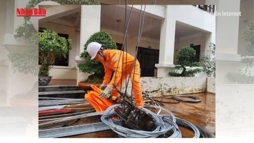 [Video] Khẩn trương khắc phục sự cố điện sau bão số 5