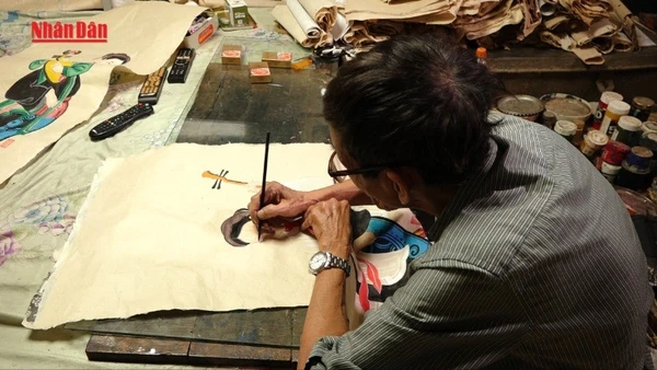 [Video] Tranh Hàng Trống, di sản tranh dân gian Hà Nội