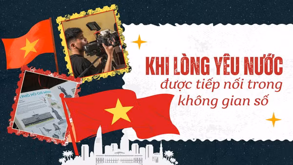 Khi lòng yêu nước được tiếp nối trong không gian số