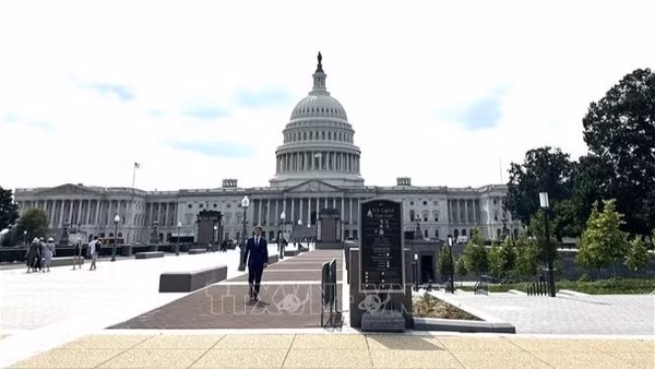 Tòa nhà Quốc hội Mỹ tại Washington D.C. (Ảnh: TTXVN)