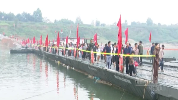 [Video] Cầu phao Đoan Hùng bảo đảm giao thông thông suốt, phục vụ hơn 76.000 lượt người dịp Tết