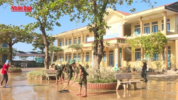 [Video] Hỗ trợ vùng “rốn lũ” Lệ Thủy khắc phục hậu quả thiên tai 