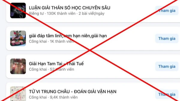 Các hình thức lừa đảo lợi dụng vấn đề tâm linh xuất hiện nhiều trên mạng xã hội dịp đầu năm mới.