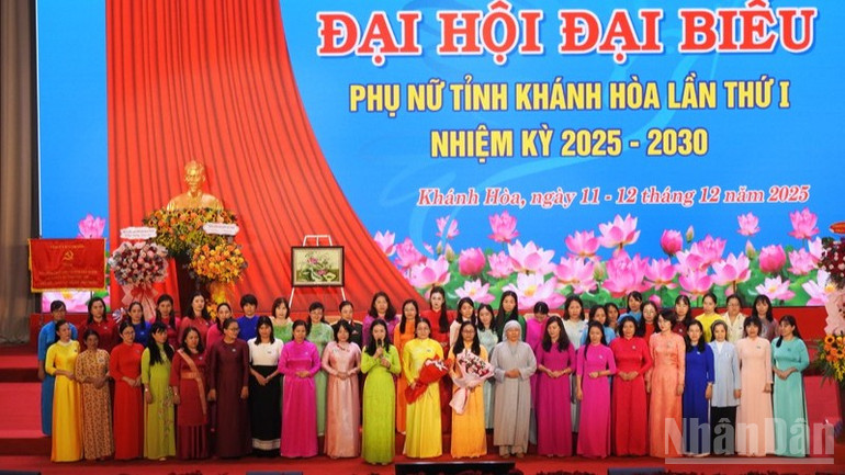 Ban Chấp hành Hội Liên hiệp Phụ nữ tỉnh Khánh Hòa khóa I, nhiệm kỳ 2025 - 2030 ra mắt tại đại hội