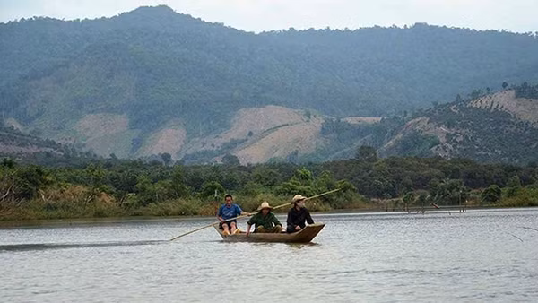 Dòng Pô Kô, đoạn chảy qua địa phận huyện Ia Grai, tỉnh Gia Lai. 