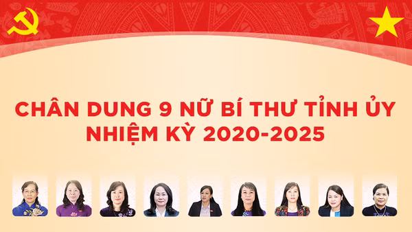 Chân dung chín nữ Bí thư Tỉnh ủy nhiệm kỳ 2020-2025