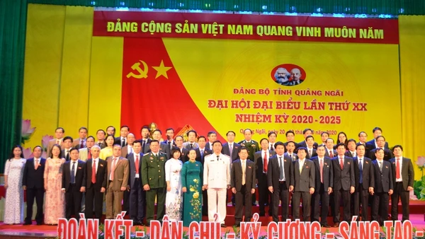 Ban Chấp hành Đảng bộ tỉnh Quảng Ngãi khóa 20.