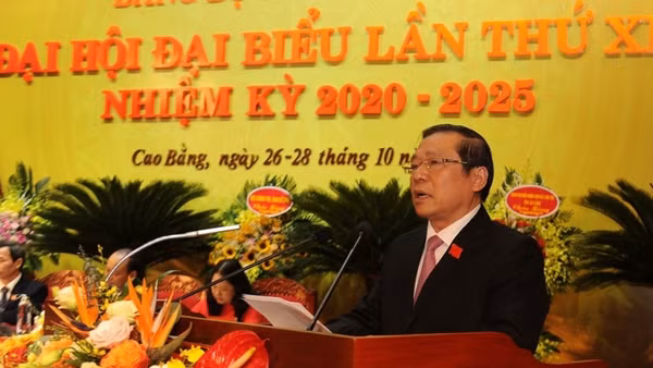 Đồng chí Lại Xuân Môn, Ủy viên T.Ư Đảng, Bí thư Tỉnh ủy Cao Bằng khóa 19.