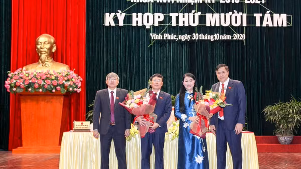 Tân Chủ tịch HĐND và Chủ tịch UBND tỉnh Vĩnh Phúc.