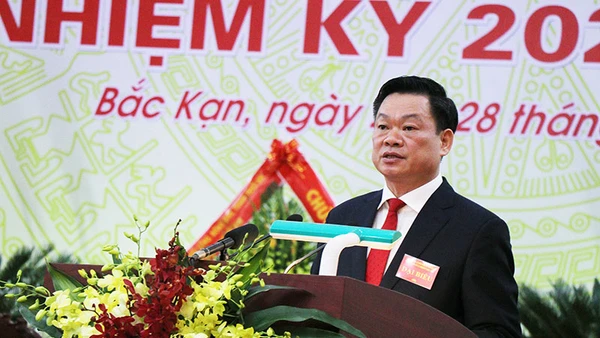 Đồng chí Hoàng Duy Chinh, tân Bí thư Tỉnh ủy Bắc Kạn khóa 12, nhiệm kỳ 2020-2025.