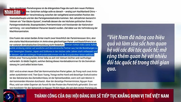 Thành công của Đại hội Đảng XIII sẽ tiếp tục khẳng định vị thế Việt Nam