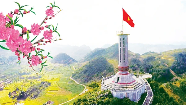 Cột cờ Lũng Cú, huyện Đồng Văn, tỉnh Hà Giang.