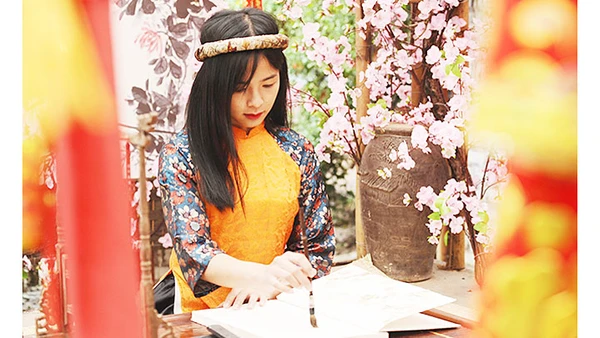 Sắc mầu Tết. Ảnh: NG.HẢI