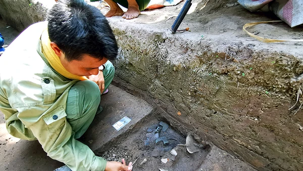 Những dấu tích cư trú của người Việt cổ được tìm thấy ở Vườn Chuối. 