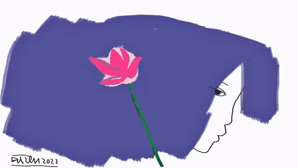 Bông sen vừa nở