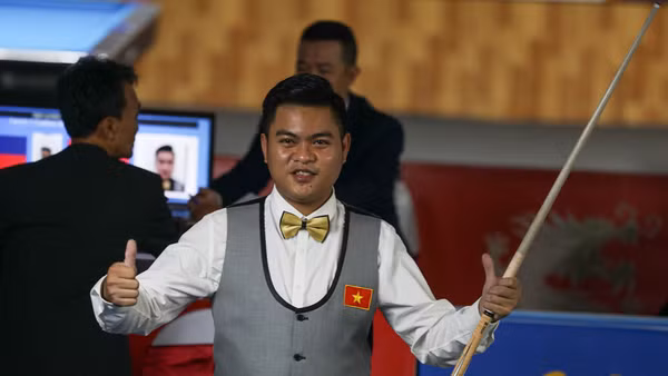 Cơ thủ 27 tuổi, Nguyễn Trần Thanh Tự, giành Huy chương Vàng SEA Games nội dung carom 1 băng.