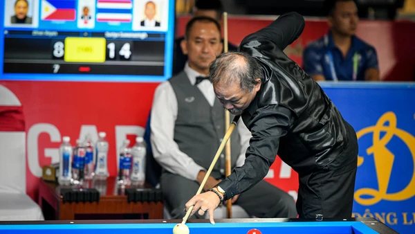 Phù thủy bi-a Reyes có màn khởi đầu thành công tại SEA Games 31. (Ảnh: THÀNH ĐẠT)