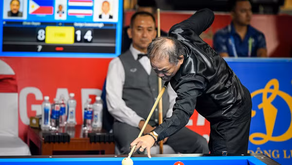 Phù thủy bi-a Reyes có màn khởi đầu thành công tại SEA Games 31. (Ảnh: THÀNH ĐẠT)