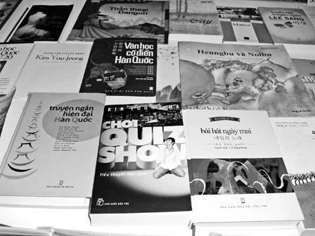 Các tác phẩm văn học Hàn Quốc có mặt tại Việt Nam.