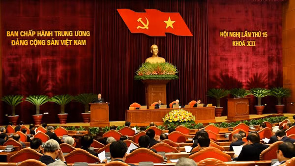 Quang cảnh Hội nghị lần thứ 15 Ban Chấp hành Trung ương Đảng Cộng sản Việt Nam khóa XII.