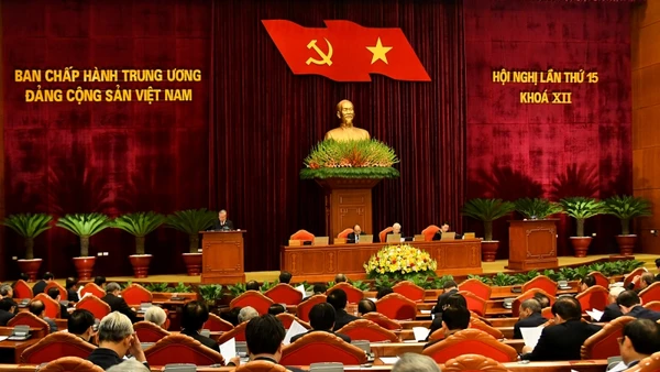 Quang cảnh Hội nghị lần thứ 15 Ban Chấp hành Trung ương Đảng Cộng sản Việt Nam khóa XII.