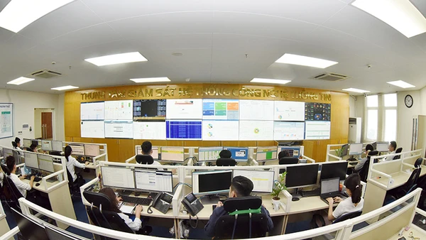Trung tâm Giám sát hệ thống công nghệ thông tin (Tổng cục Thuế) đi vào hoạt động giúp nâng cao năng lực quản lý thuế. Ảnh: Khánh An