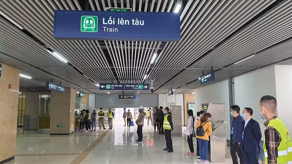 Ga Văn Quán, nơi tổ chức diễn tập.