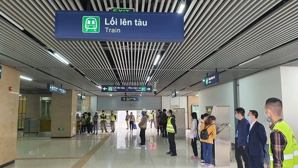 Ga Văn Quán, nơi tổ chức diễn tập.