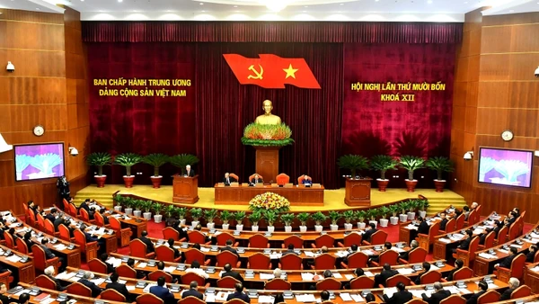 Toàn cảnh khai mạc Hội nghị lần thứ 14 Ban Chấp hành T.Ư Đảng khóa XII.