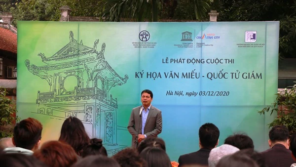 Lễ phát động cuộc thi “Ký họa Văn Miếu – Quốc Tử Giám”.