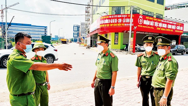 Triển khai phòng, chống dịch Covid-19 tại tỉnh Bắc Giang. Ảnh | ĐẶNG GIANG