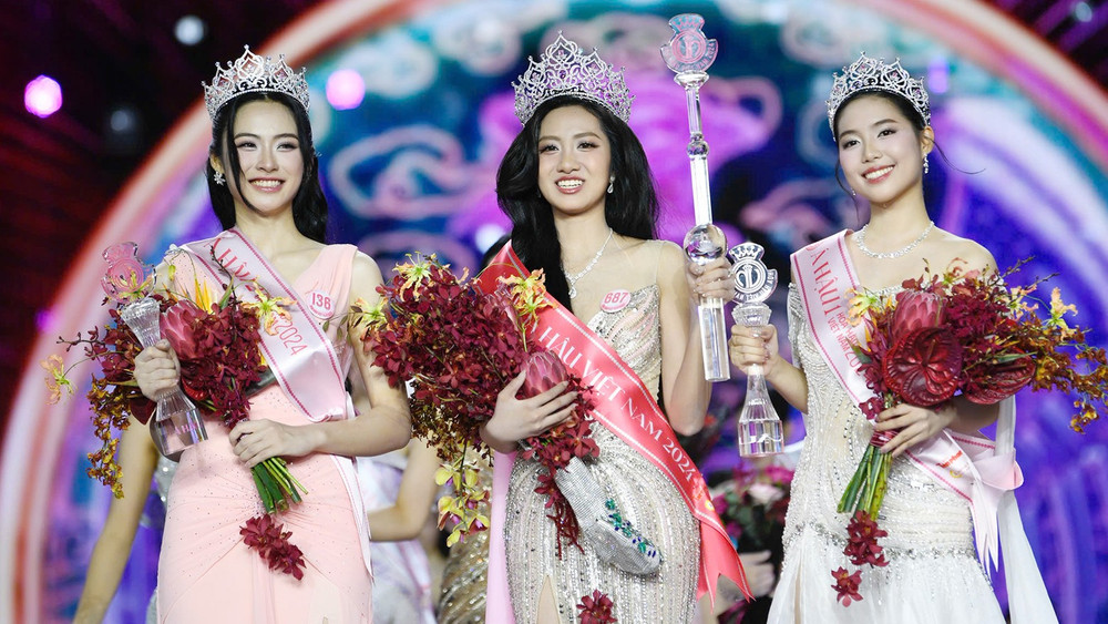 Top 3 cuộc thi Hoa hậu Việt Nam 2024. (Ảnh: Ban tổ chức)