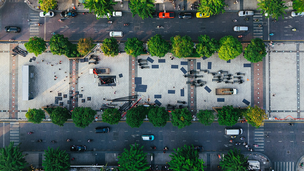 triển lãm “Từ chiến thắng Bạch Đằng đến đại thắng 30/04/1975” nhìn từ trên cao. huuhieu-toancanh.jpg