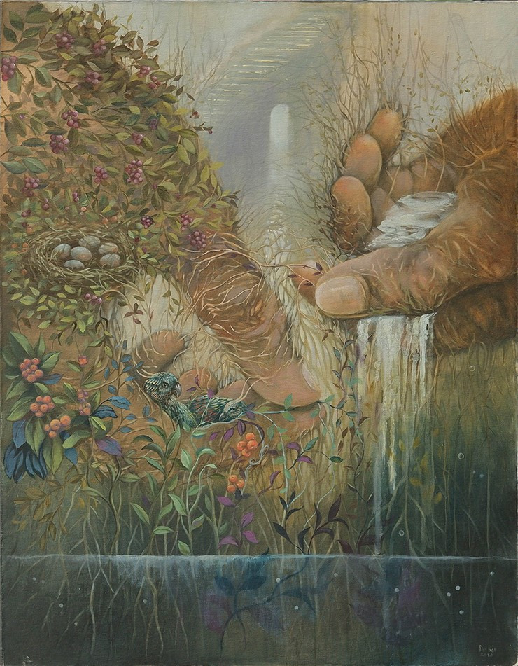 Tác phẩm "Bàn tay mẹ". nguyennhuduc-bantayme.jpg