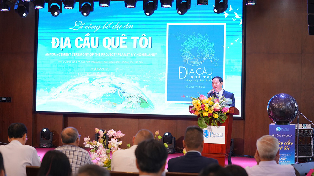 Kiến trúc sư Lê Viết Hải giới thiệu về dự án. diacau1.jpg