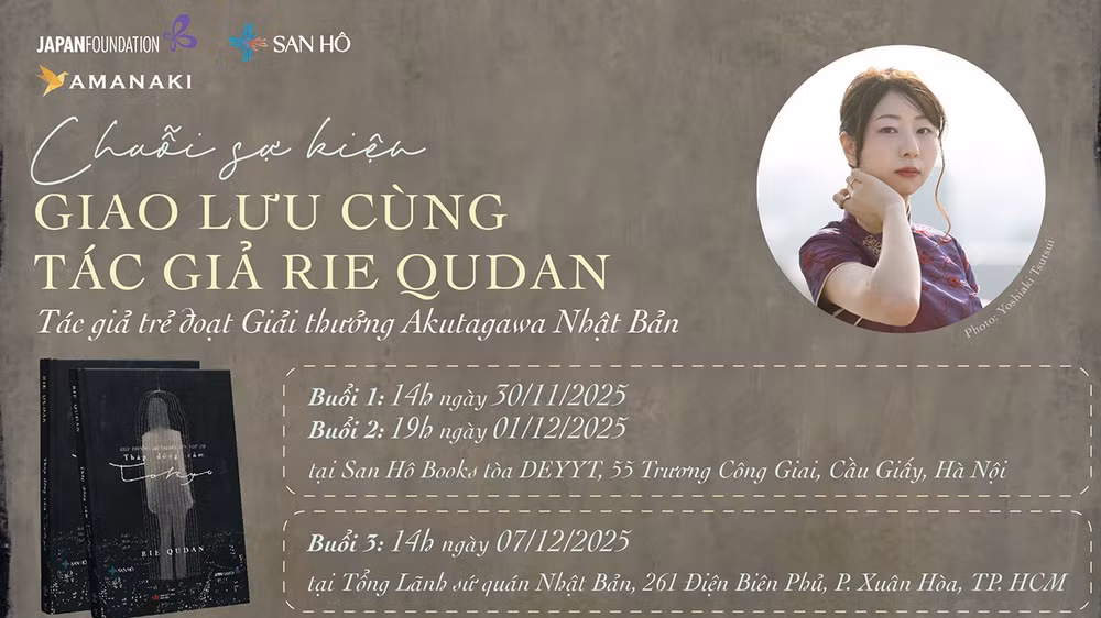 Giao lưu với tác giả đoạt giải Akutagawa tại Hà Nội và Thành phố Hồ Chí Minh