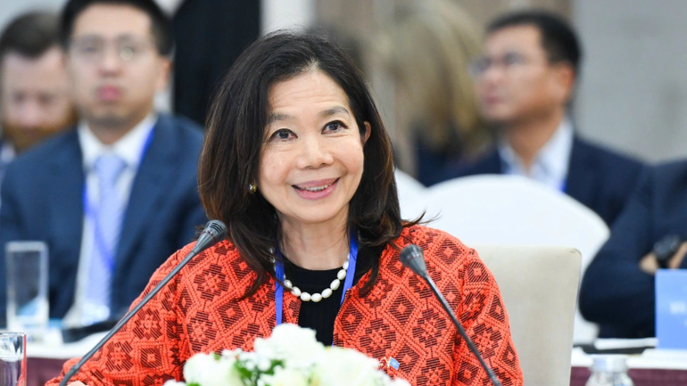 Bà Pauline Tamesis, Điều phối viên Thường trú của Liên Hợp Quốc tại Việt Nam. (Ảnh: GIANG HUY) z7159815049756-146f785822e2558-6043-6546-1761552750-5861.png