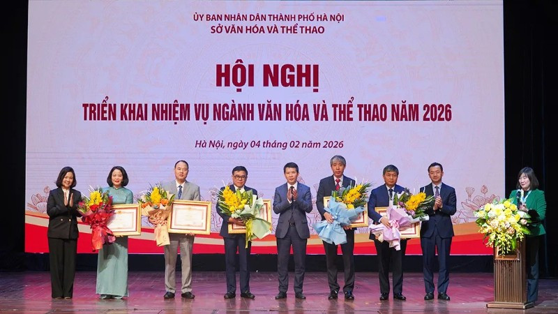 Ngành văn hóa-thể thao Hà Nội vinh danh những tập thể, cá nhân có nhiều thành tích trong năm 2025.