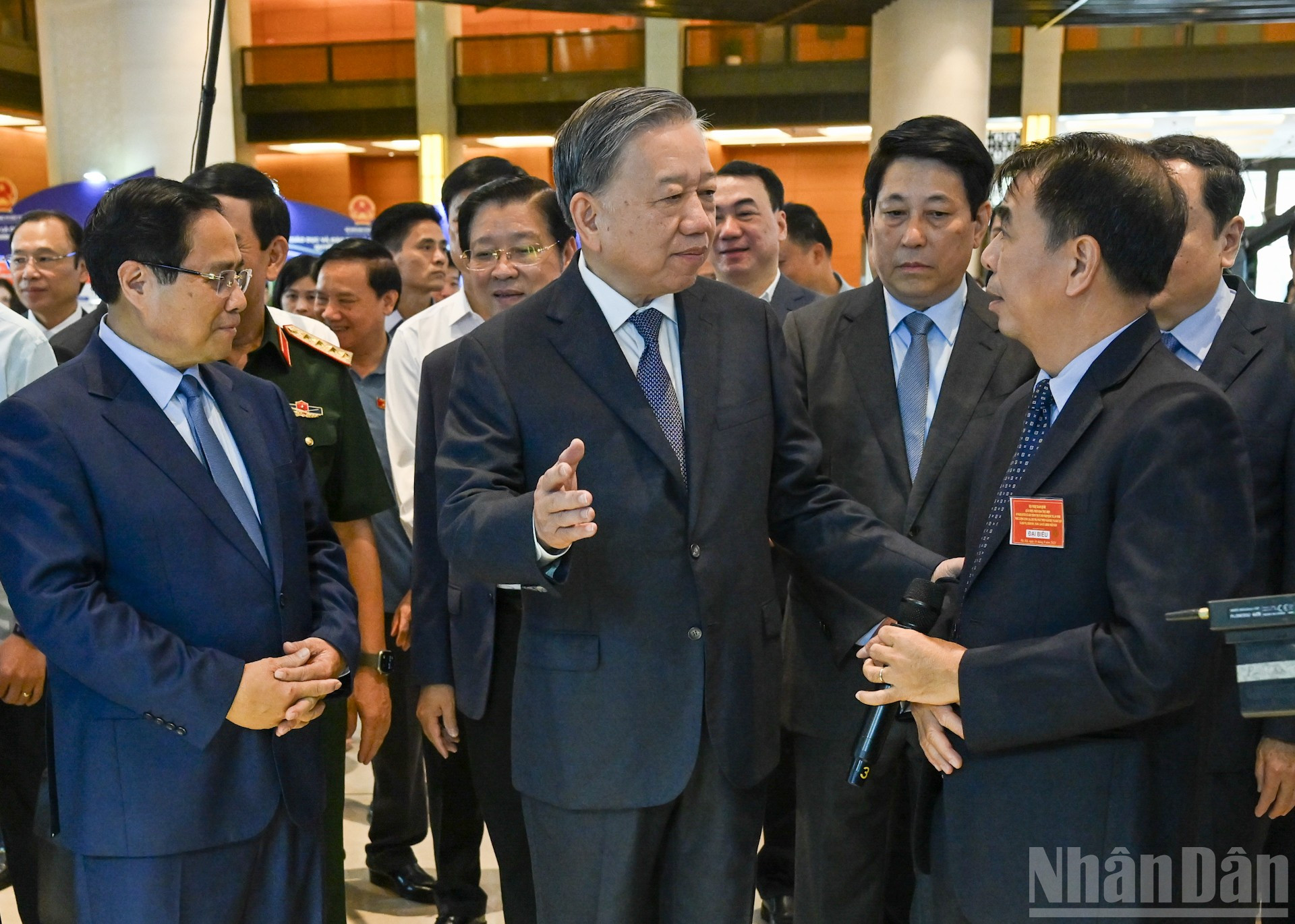 Sekretaris Jenderal To Lam berbicara dengan para delegasi di acara tersebut. ndo_br_3-2737.jpg