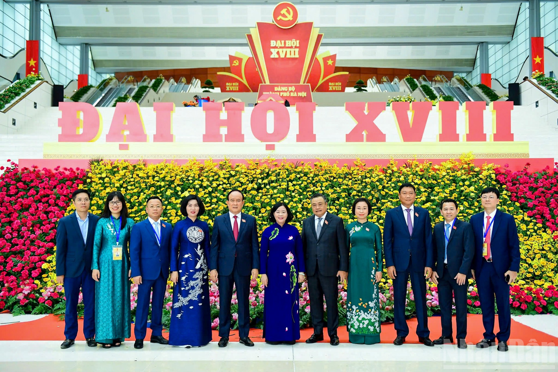 Bí thư Thành ủy Bùi Thị Minh Hoài và các đại biểu dự Đại hội. ndo_br_img-0809.jpg