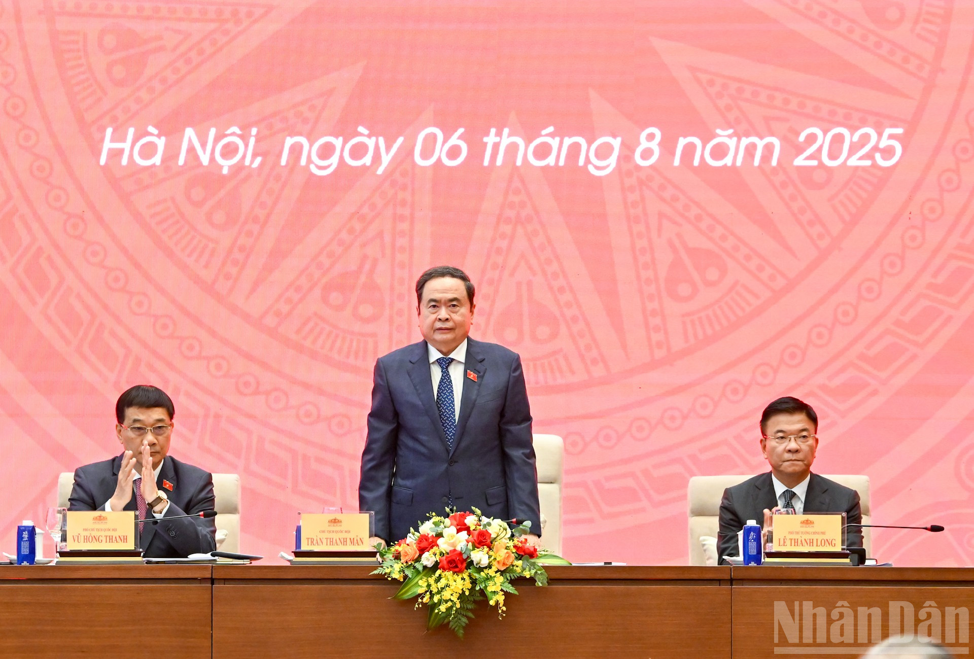 Chủ tịch Quốc hội Trần Thanh Mẫn chủ trì Diễn đàn về hoạt động giám sát của Quốc hội. ndo_br_2-3992.jpg