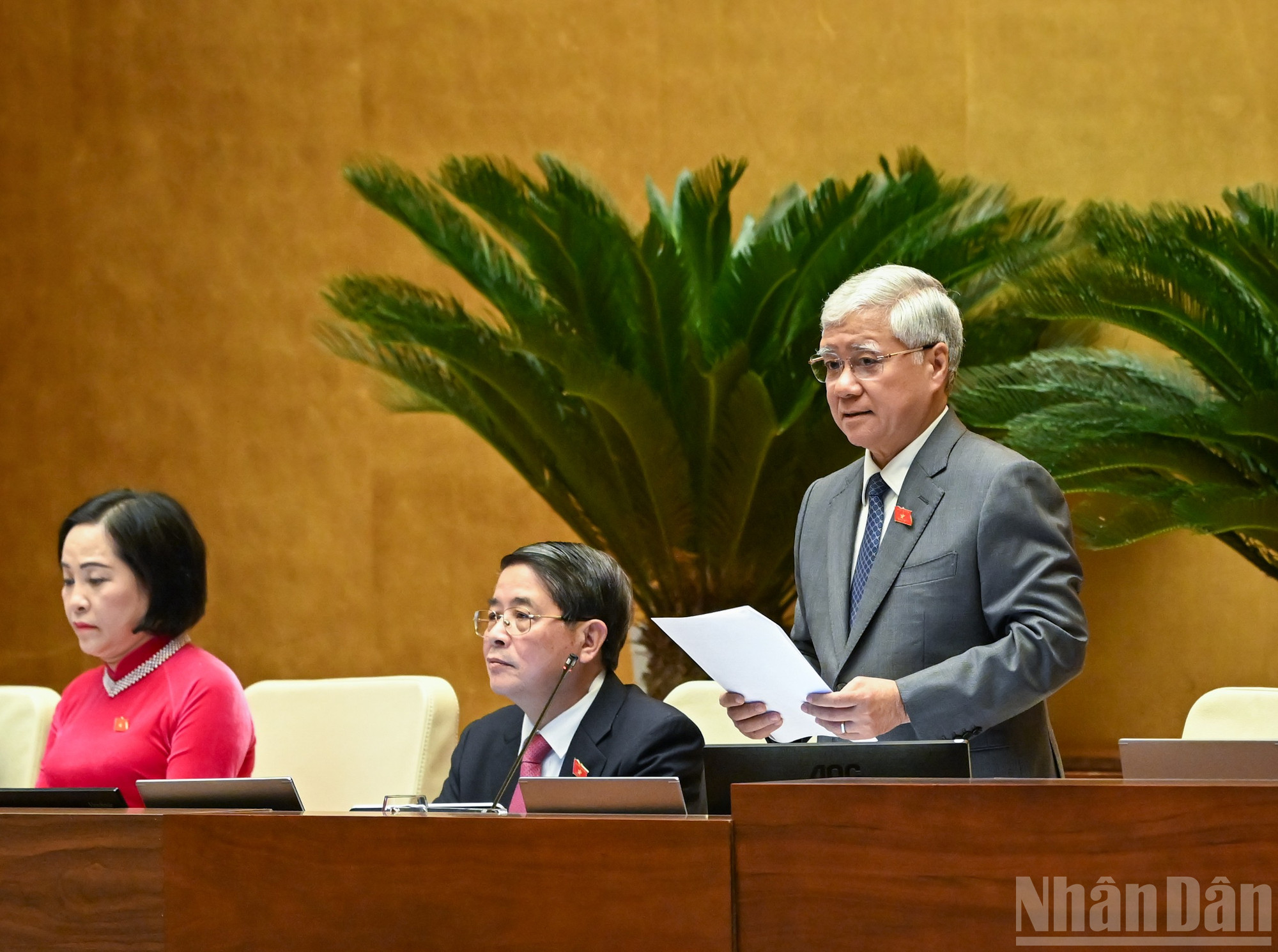 قومی اسمبلی کے ڈپٹی سپیکر ڈو وان چیئن نے اجلاس کی صدارت کی۔ (تصویر: DUY LINH) ndo_br_pcttt-do-van-chien.jpg