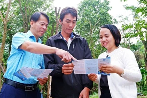 Bảo hiểm Xã hội cơ sở Chiên Đàn tuyên truyền Bảo hiểm Xã hội tự nguyện cho người dân.