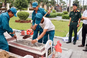 Từ ngày 4/8/2026 đến nay, các đơn vị lấy mẫu tiếp tục triển khai tại Nghĩa trang liệt sĩ thị xã Điện Bàn (cũ).