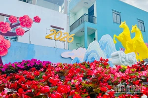 Linh vật ngựa tại công viên An Sơn, phường Hương Trà, thành phố Đà Nẵng.