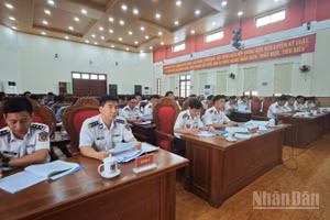 Quang cảnh hội nghị sơ kết hoạt động công tác Đảng, công tác chính trị 6 tháng đầu năm 2026.
