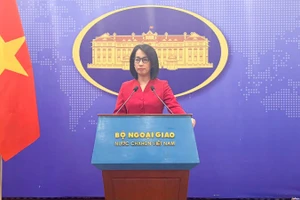 Người phát ngôn Bộ Ngoại giao Phạm Thu Hằng tại buổi họp báo thường kỳ, ngày 29/1/2026.