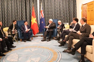 Quang cảnh cuộc hội kiến. (Ảnh: TTXVN) 