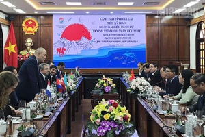 Quang cảnh buổi tiếp.